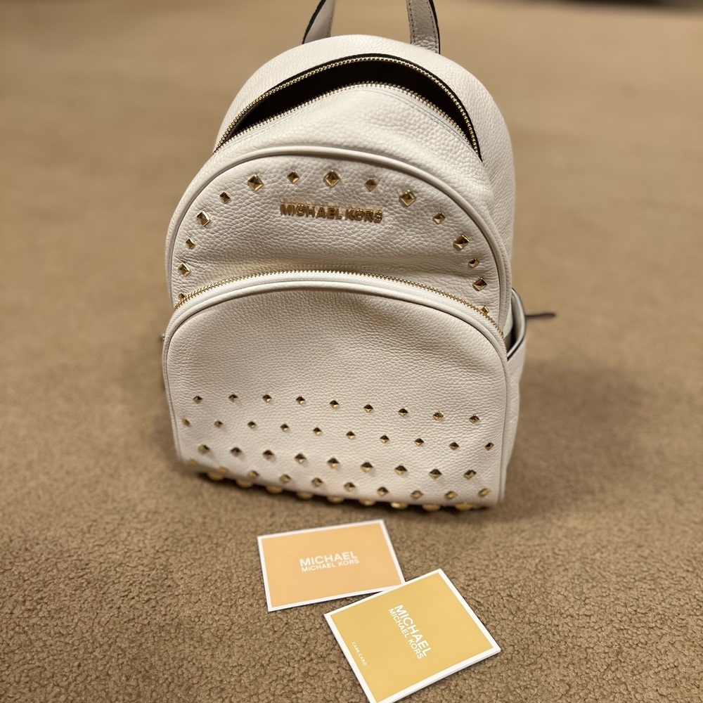 Brand New Never used MK White backpack